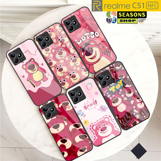 Softcase Glass Case Realme C51 NFC Terbaru - Softcase kaca Realme C51 - Softcase Glass Glitter Realm