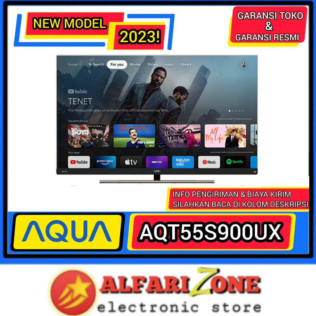 AQUA AQT55S900UX tv aqua 55 inch 4K QLED Google TV AQUA 55" AQT55S900