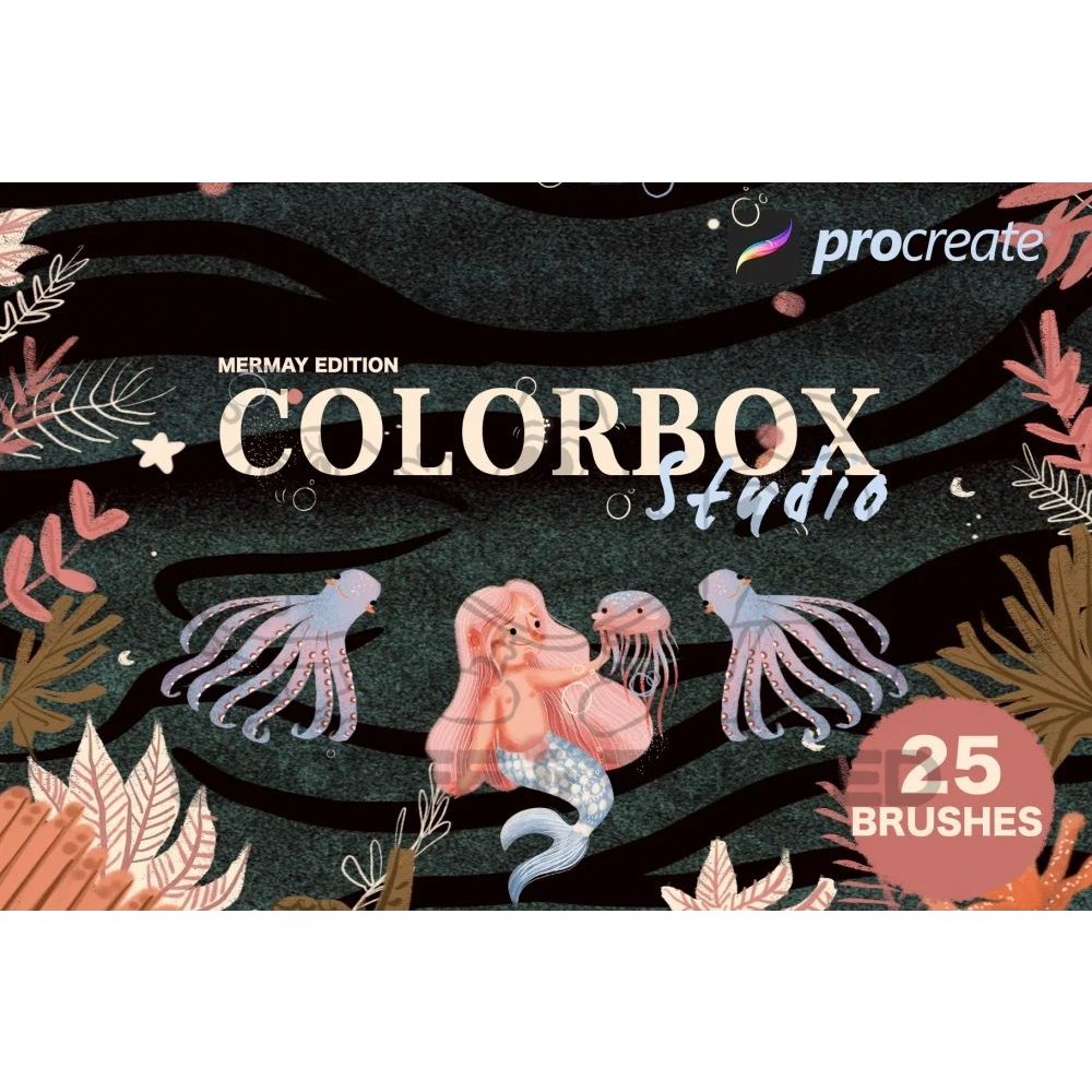 Procreate Brush – Colorbox Studio for Procreate BY Eliza Moreno Illustration – Digital Archive