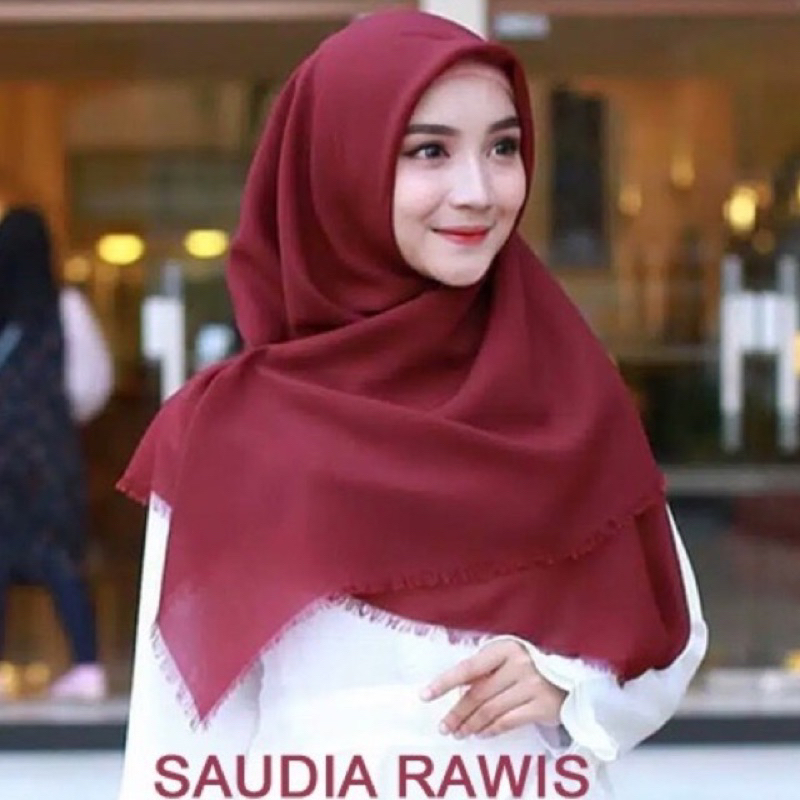 Jilbab Saudia / Segiempat Saudia Rawis