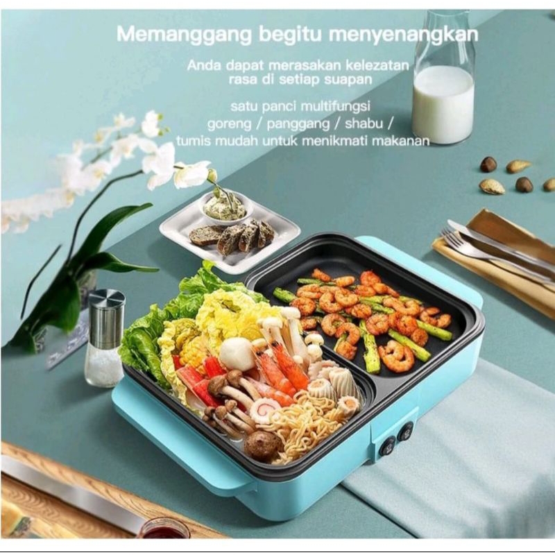 Hotpot Pemanggang elektrik BBQ