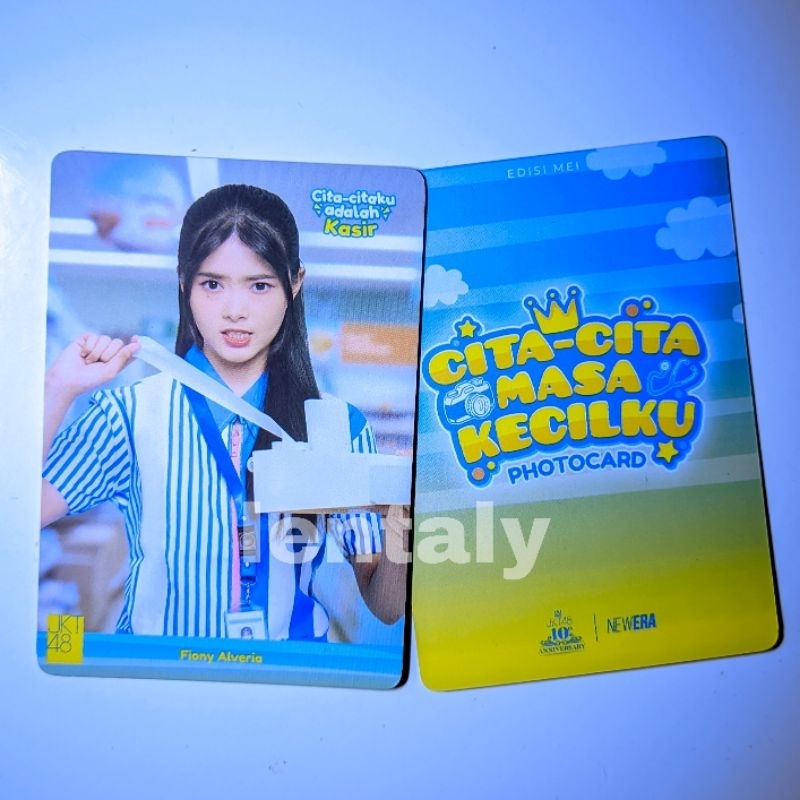 Photocard JKT48 Cita-cita Fiony Pc JKT48