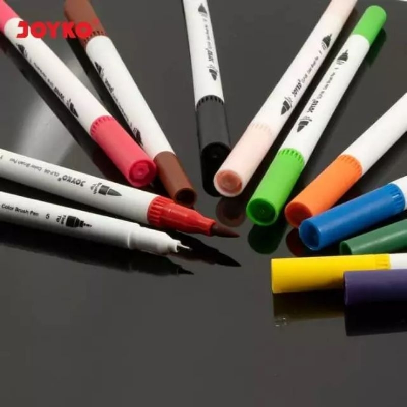 

Color Brush Pen Pena Kuas Warna 12 Warna Color