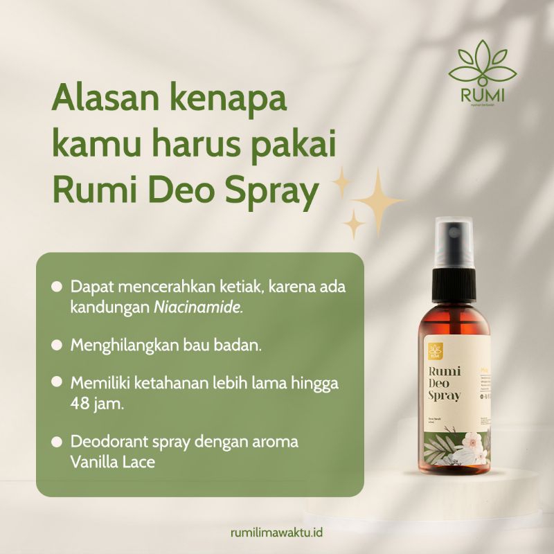 Deodorant Spray Rumi Lima waktu