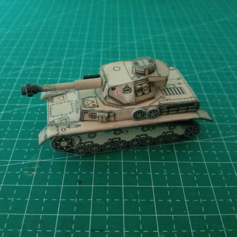 {Terima Jadi} Panzer IV Tank, Papercraft WW II