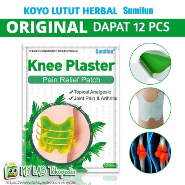 Promo SAJAWA HERBAL Knee Patch ISI 12 PCS ORIGINAL - KOYO LUTUT Diskon