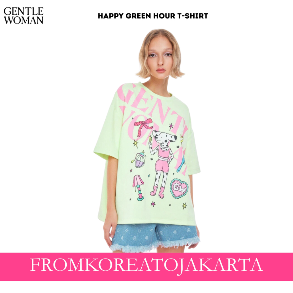 GENTLEWOMAN HAPPY GREEN HOUR T-SHIRT