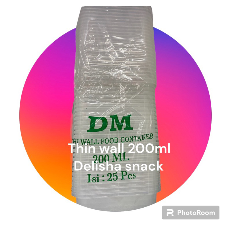 Thin Wall 200ml | container box 200ml