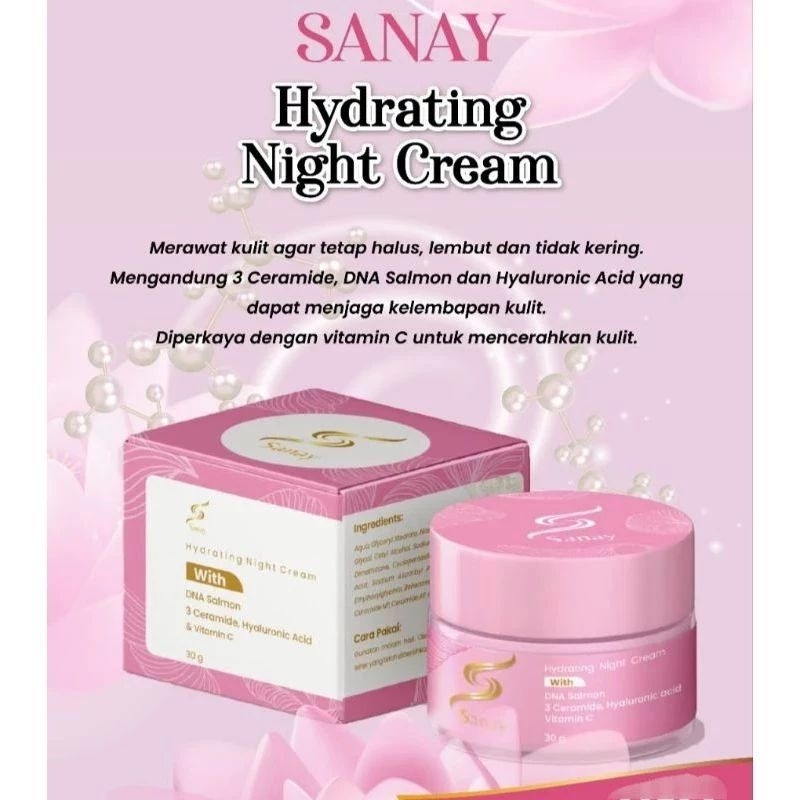 Night cream sanay | Krim Malam | CREAM | SANAY | Glowing