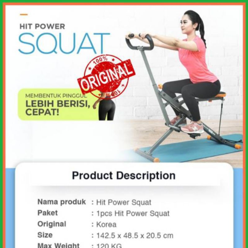 Hit Power Squat Original Lejel , alat fitness , Alat Olahraga