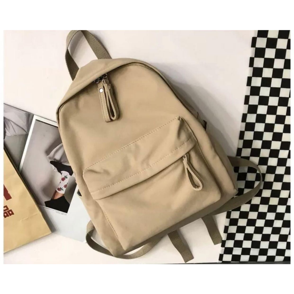 Ransel Anak Polos / Tas Ransel Sekolah Model Lorena / Tas Anak Perempuan SD SMP SMA / Tas Ransel Pol