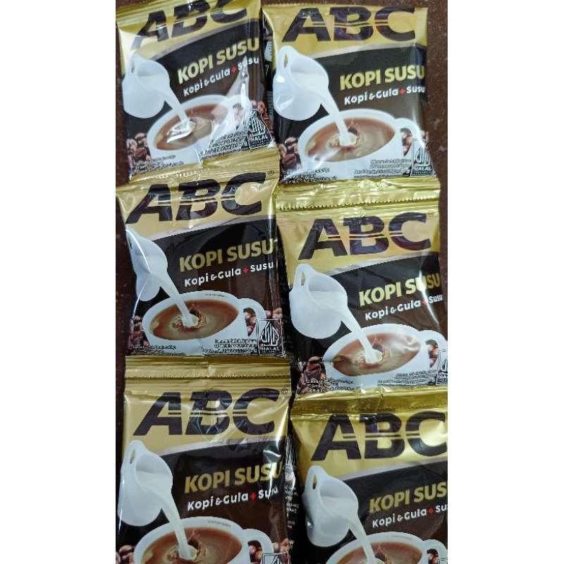 

ABC kopi susu renceng (isi 10pcs)