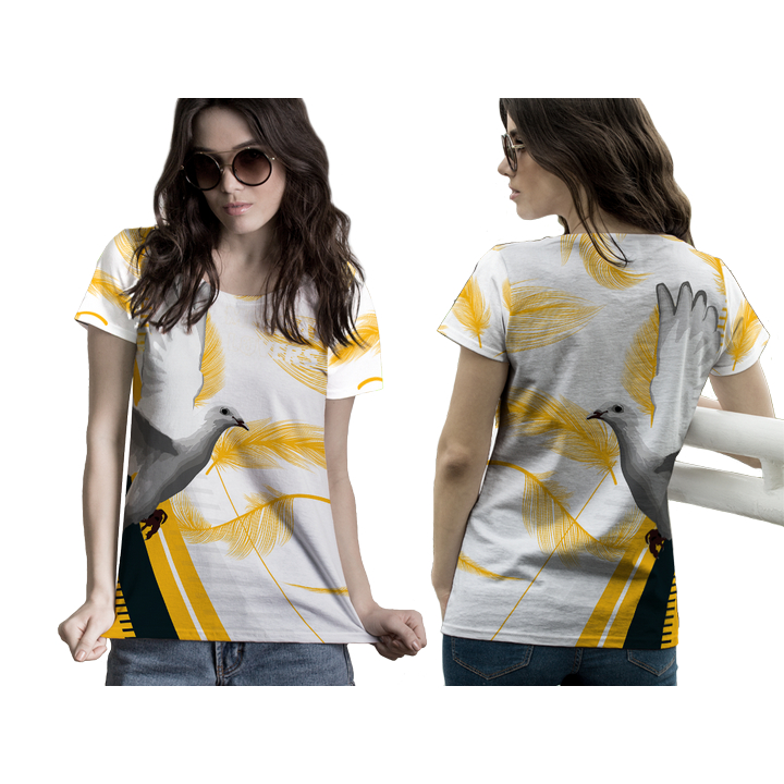 KAOS BAJU WANITA JERSEY MERPATI ART 2 FULLPRINTING 3D TERBARU 2024