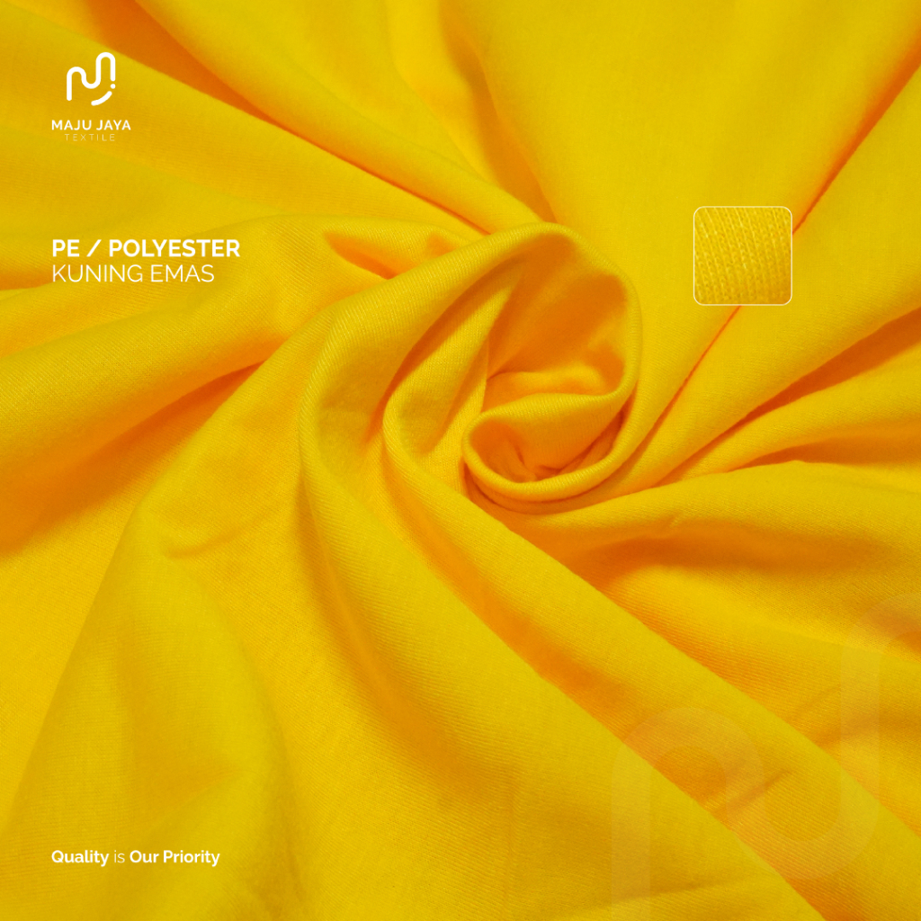 MAJU JAYA TEXTILE - Kain PE 40s 45" DK / Bahan Kaos Polyester 40s 45" Double Knitting - Warna Sedang