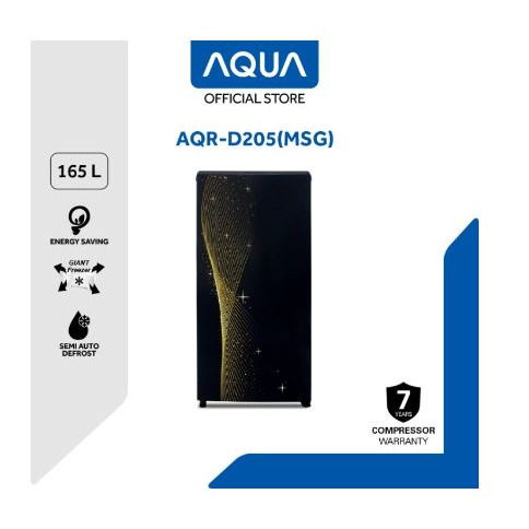 Kulkas Aqua AQR-D205 MSG / MSB 1 Pintu D205 (Depok dan sekitarnya)