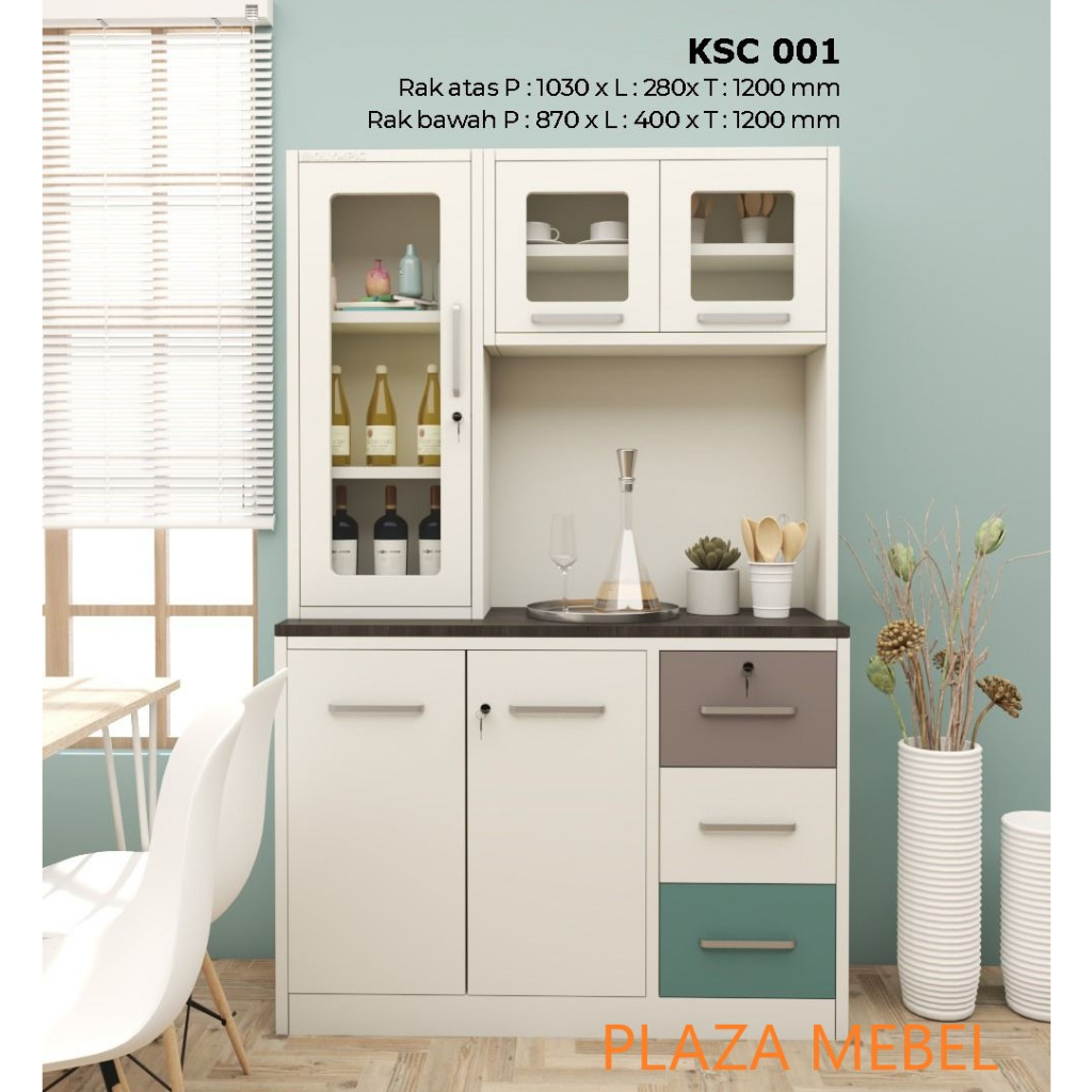 Lemari Rak Dapur BESI KSC 001 / Kitchen Kabinet SET Olympic