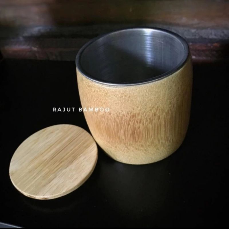 Mug Bambu Stainless kopi