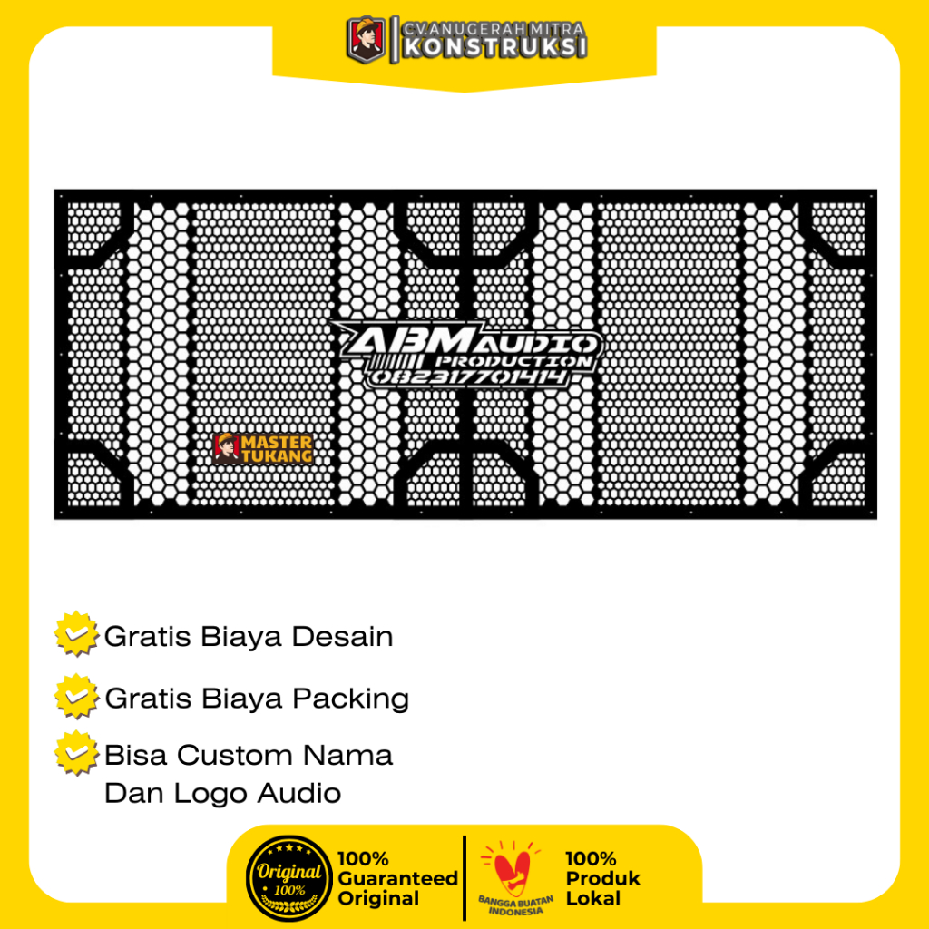 GRILL SOUND SYSTEM RAM SPEAKER TUTUP RAM SPEAKER