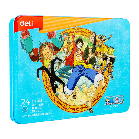 

Deli Watercolor Painting / Set Cat Air Padat One Piece Gratis Perlengkapan Melukis