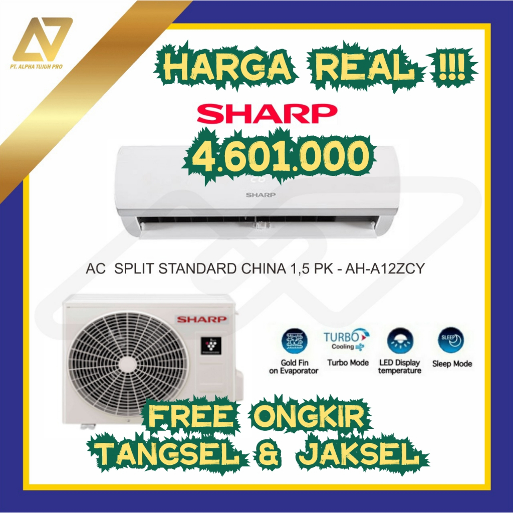 AC SHARP 1,5 PK STANDARD CHINA AH-A12ZCY- AC SPLIT