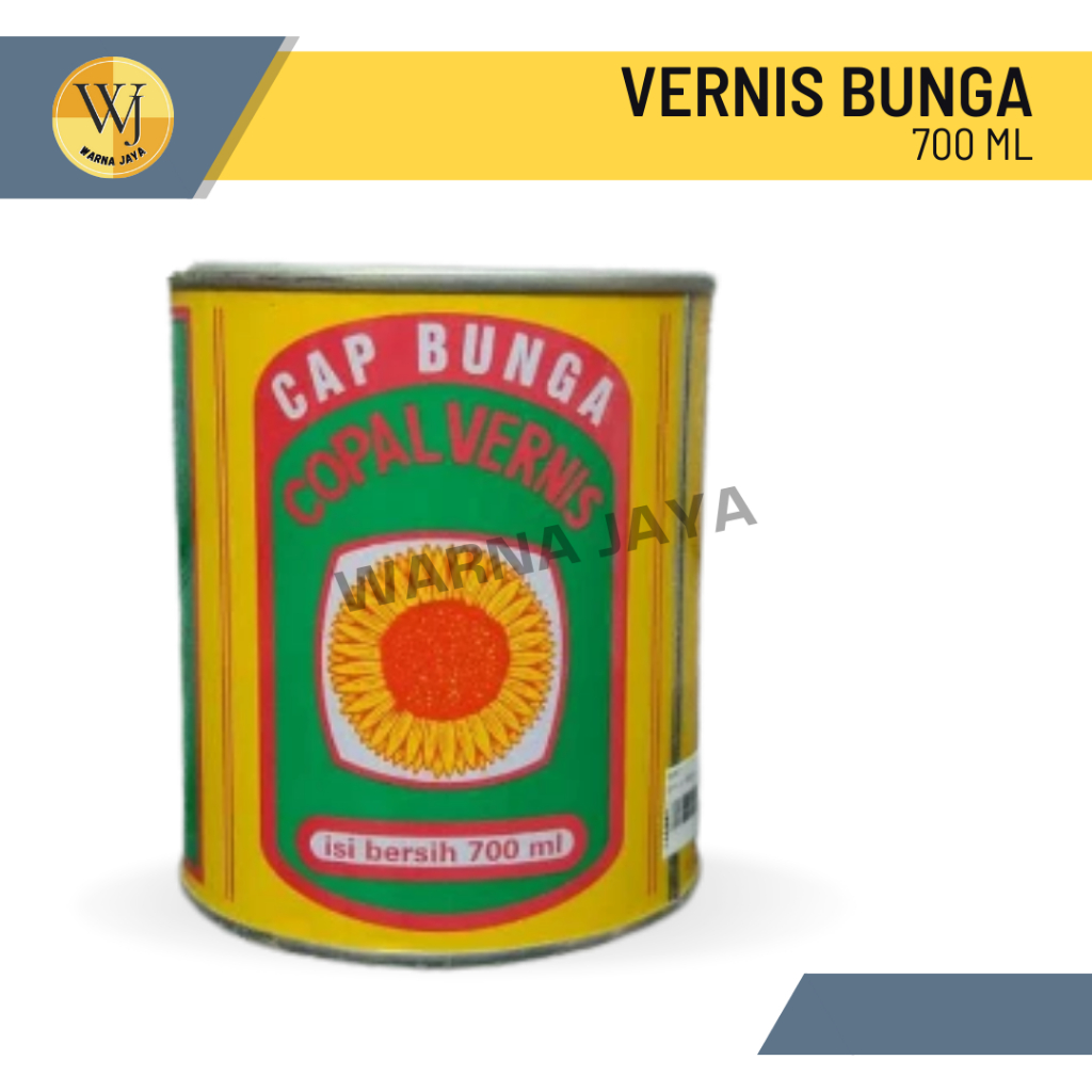Vernish Kayu Cap Bunga 700 ML /  Copal Vernis 700 ml Pengkilat Kayu