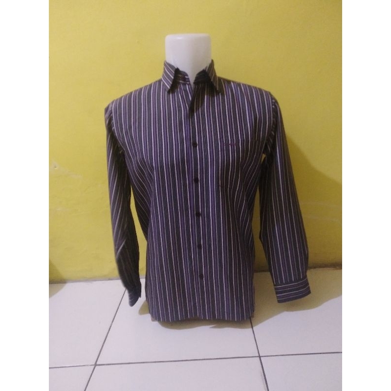 Kemeja Pria Dewasa Murah Salur Branded