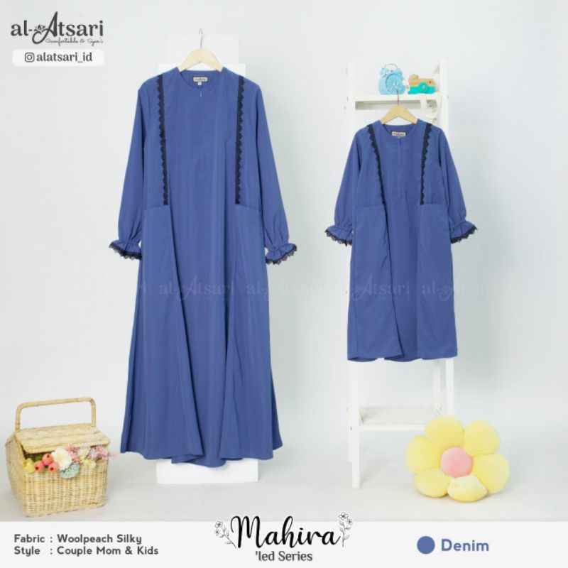Gamis Mahira Couple Dewasa Anak by Al Atsari