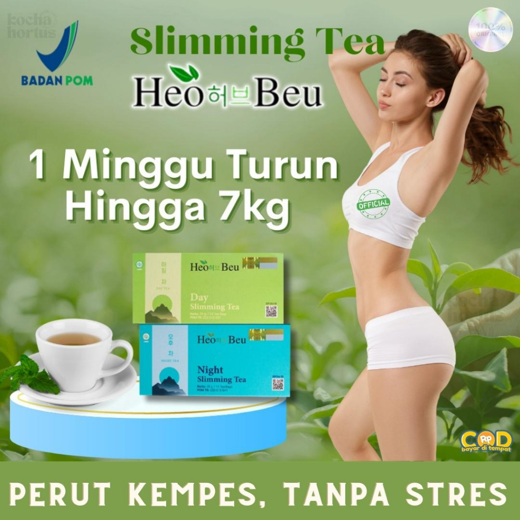 

TEH PELANGSING HEO BEU SLIMMING TEA KOREA ORIGINAL HEO BEO SLIMING TEA BPOM ORI 100% TEH DIET HERBAL PELANGSING BADAN