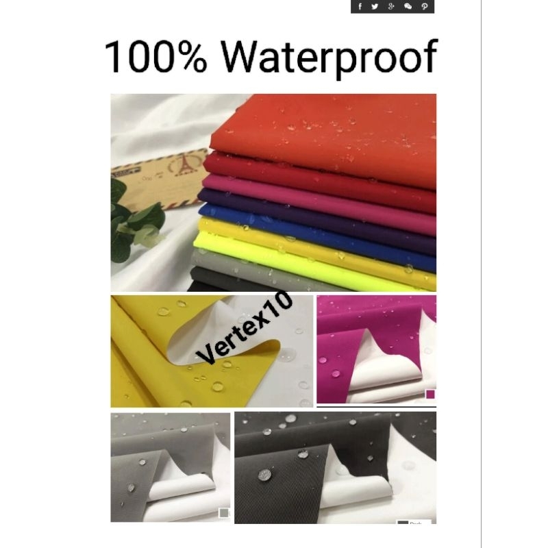 Bahan Taslan Waterproof/Bahan Waterproof/bahan Coating balon/bahan 100% waterproof import tuk outer/