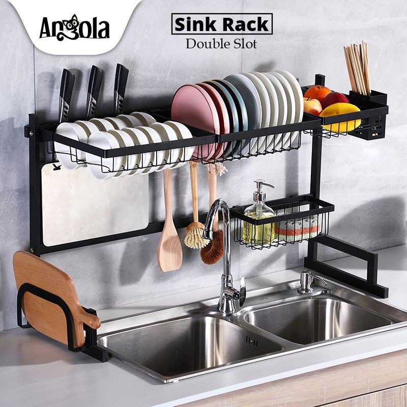 Angola Rak Cuci Piring Double Slot