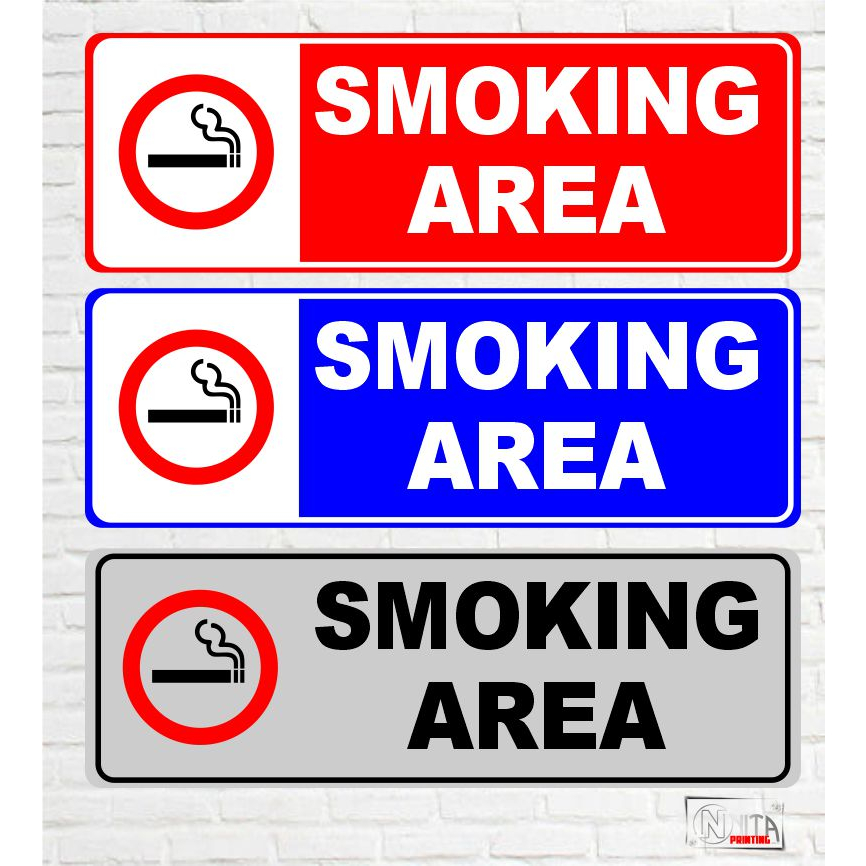 

Stiker Smoking Area