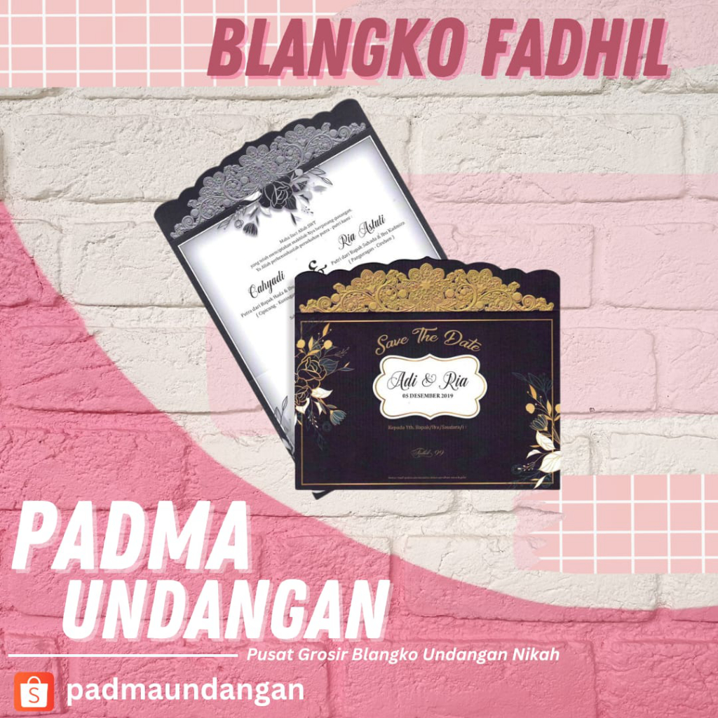 Blangko Undangan Fadhil 99 | Pusat Grosir Blangko | Padma Undangan