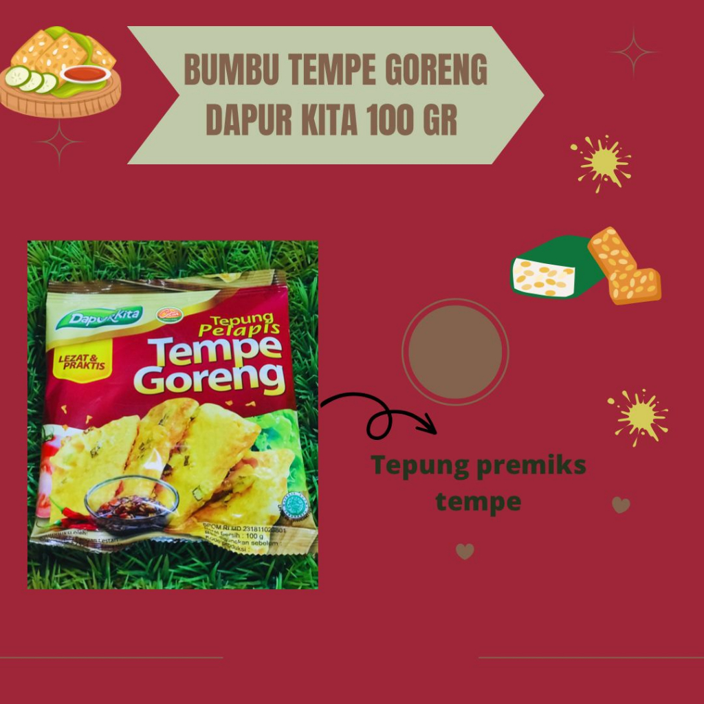 

DAPUR KITA TEPUNG TEMPE GORENG 100 GR