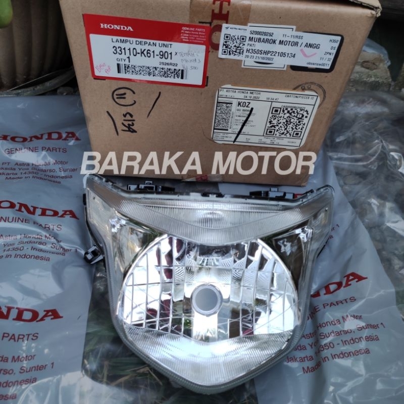 Reflektor Lampu Depan Honda Beat Pop eSP Original AHM