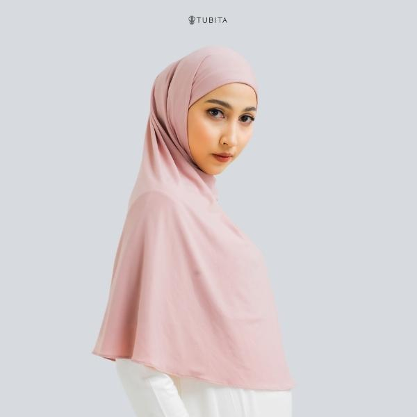 TUBITA - Havva Pashmina Dusty Hijab Instant Jilbab Wanita Polos