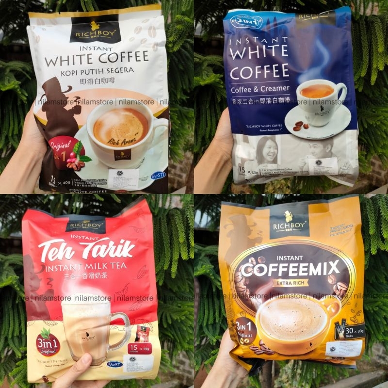 

Richboy Coffe - White Coffe - Kopi import - Teh Tarik - White Coffe 3in1 / 2in1 Import Malaysia