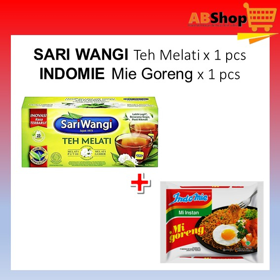 

SARIWANGI Teh Melati 25 Kantong x1 + Indomie Goreng x1