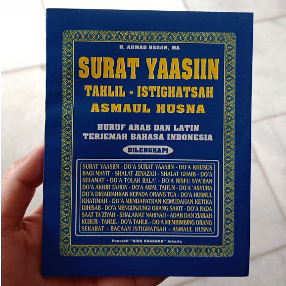 Surat Yasin dan Tahlil Terjemah Ukuran Kecil DINA HASANAH