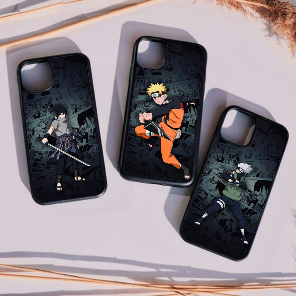 (RJ102) Case Glosy Anime Naruto Sasuke Kakashi Custom All Type Hp