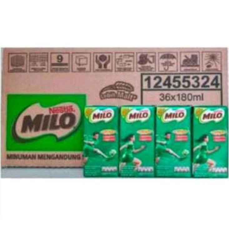 

Milo Susu Uht Cokelat 180 ml isi 36 pcs 1 dus