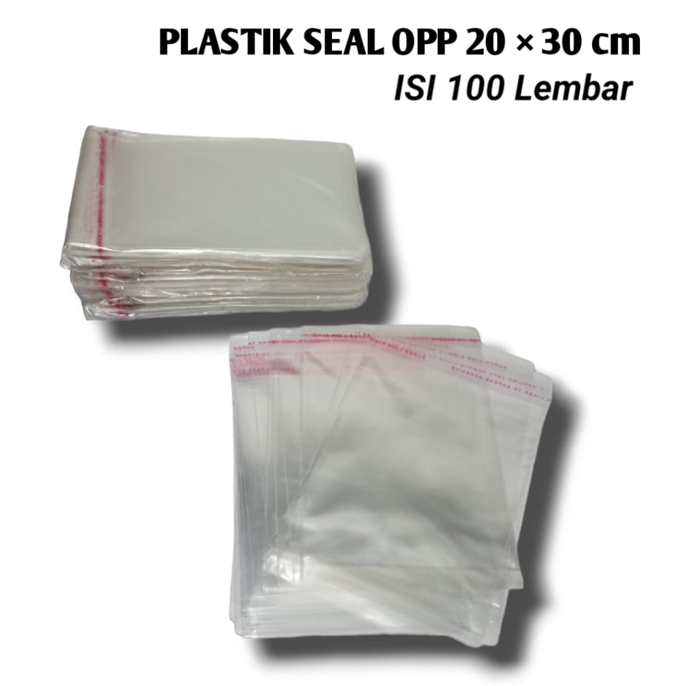 

PLASTIK OPP 20 X 30 CM LEM PEREKAT KEMASAN SNACK AKSESORIS