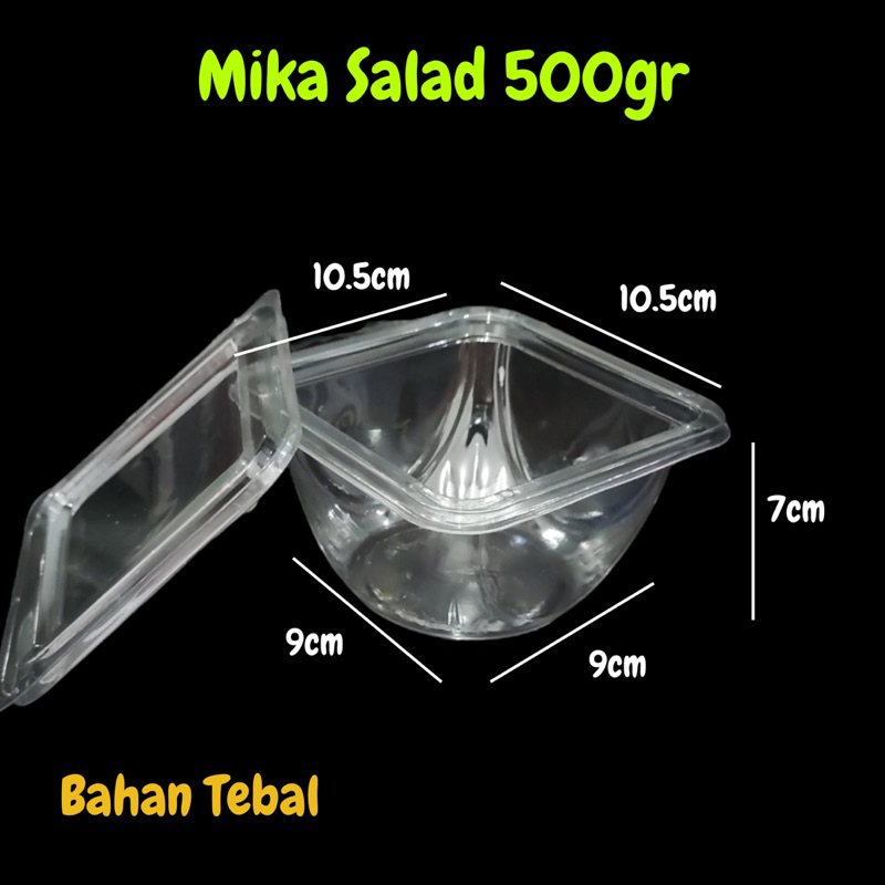 Mika Salad Tebal Mika Buah Potong Kotak Salad
