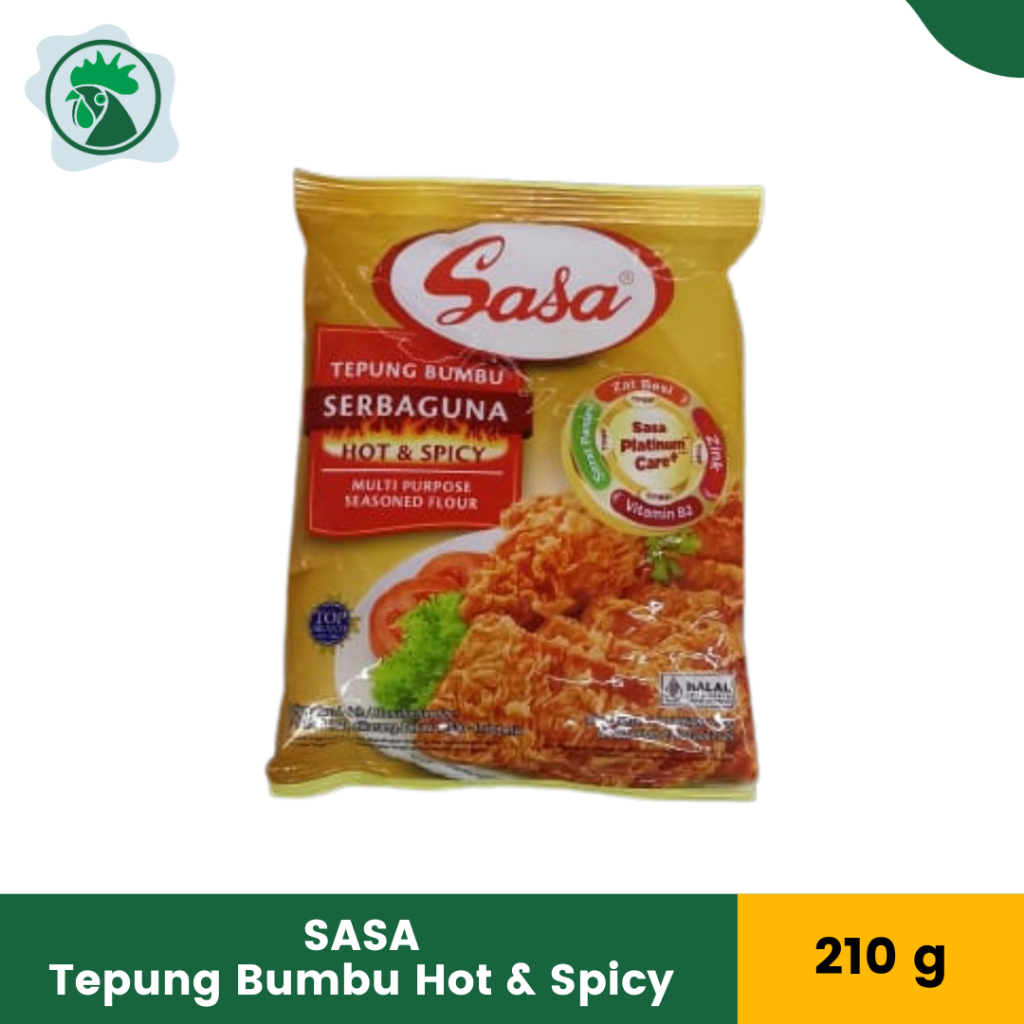 

Sasa Tepung Bumbu Serbaguna Hot Spicy 210gr | Tepung Goreng Pedas