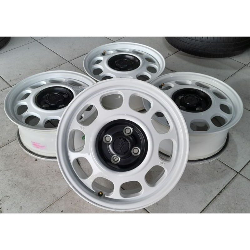 Velg Mobil Bekas KLG HSR Dop Ring 15x6,5 Pcd 4x100/114 Buat avanza Xenia Carry Mobilio Jazz Brio Vio