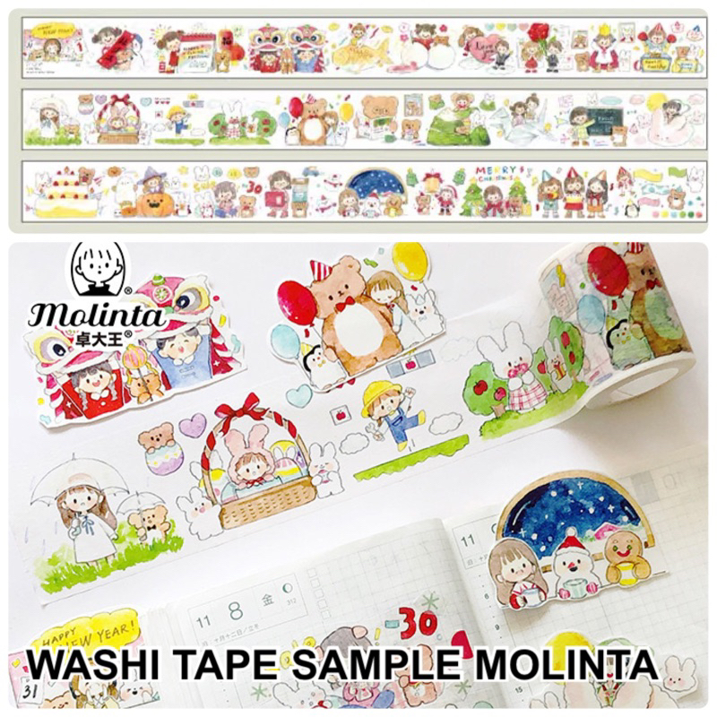 

washi tape molinta / masking tape molinta ( sample )