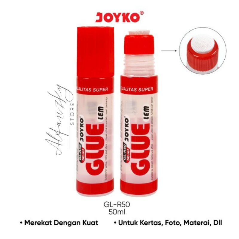 

Glue/Lem Cair JOYKO GL-R50 50ml Lem Kertas Kualitas Super