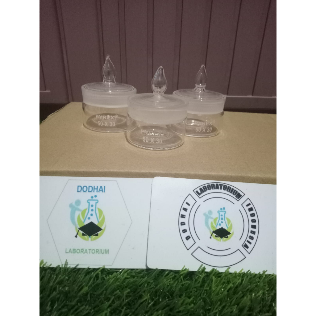 Weighing bottle / Weigh bottle / botol timbang / botol timbang kaca laboratorium 50 x 30 pyrex