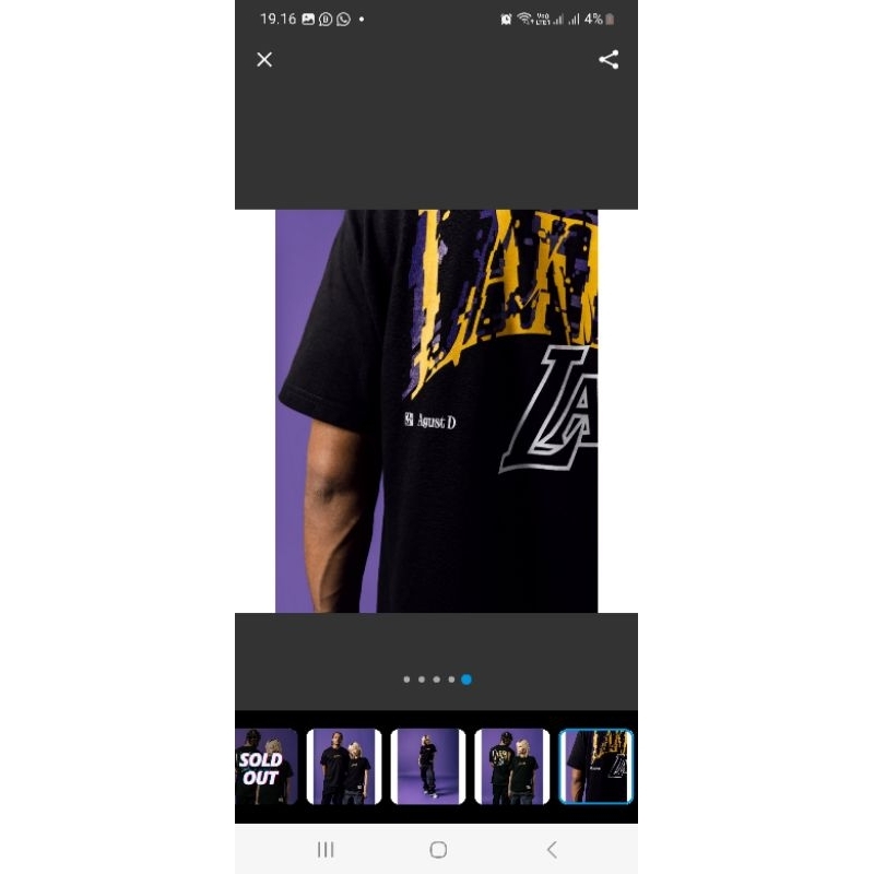 Tshirt Lackers SUGA X NBA OFFICIAL BASKETBALL