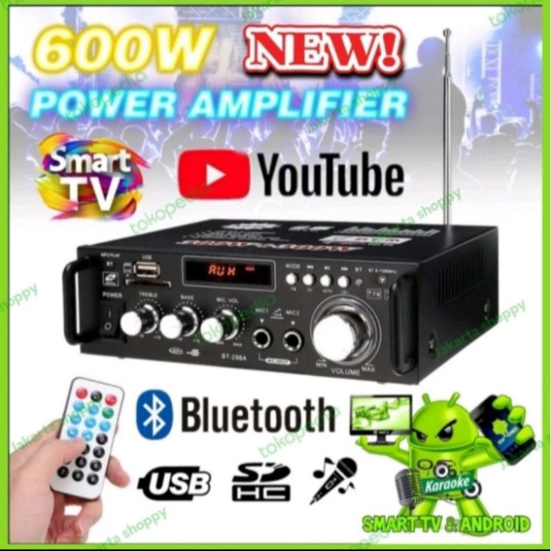 ampli mini bluetooth home theater FM radio karaoke