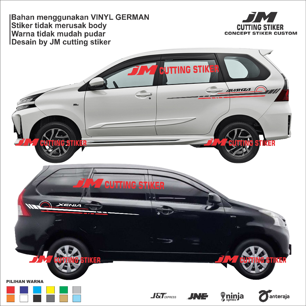 Stiker list body avanza xenia stiker striping strip body xenia avanza